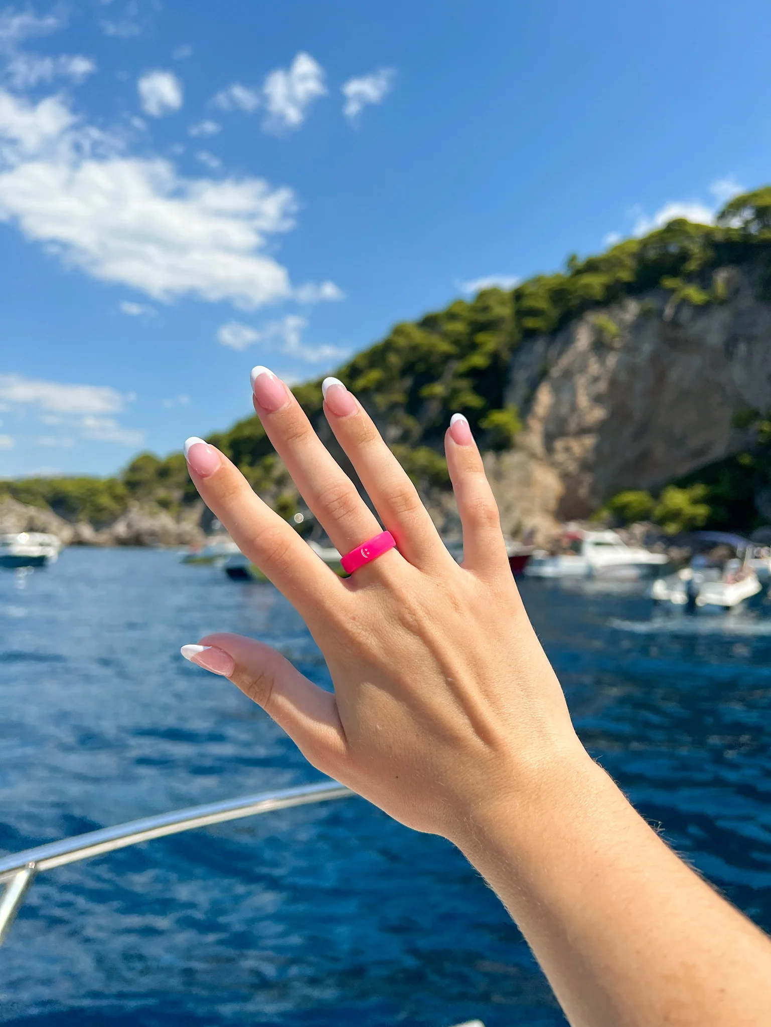 Flip Reversible smile / frown ring hot pink - Image 22