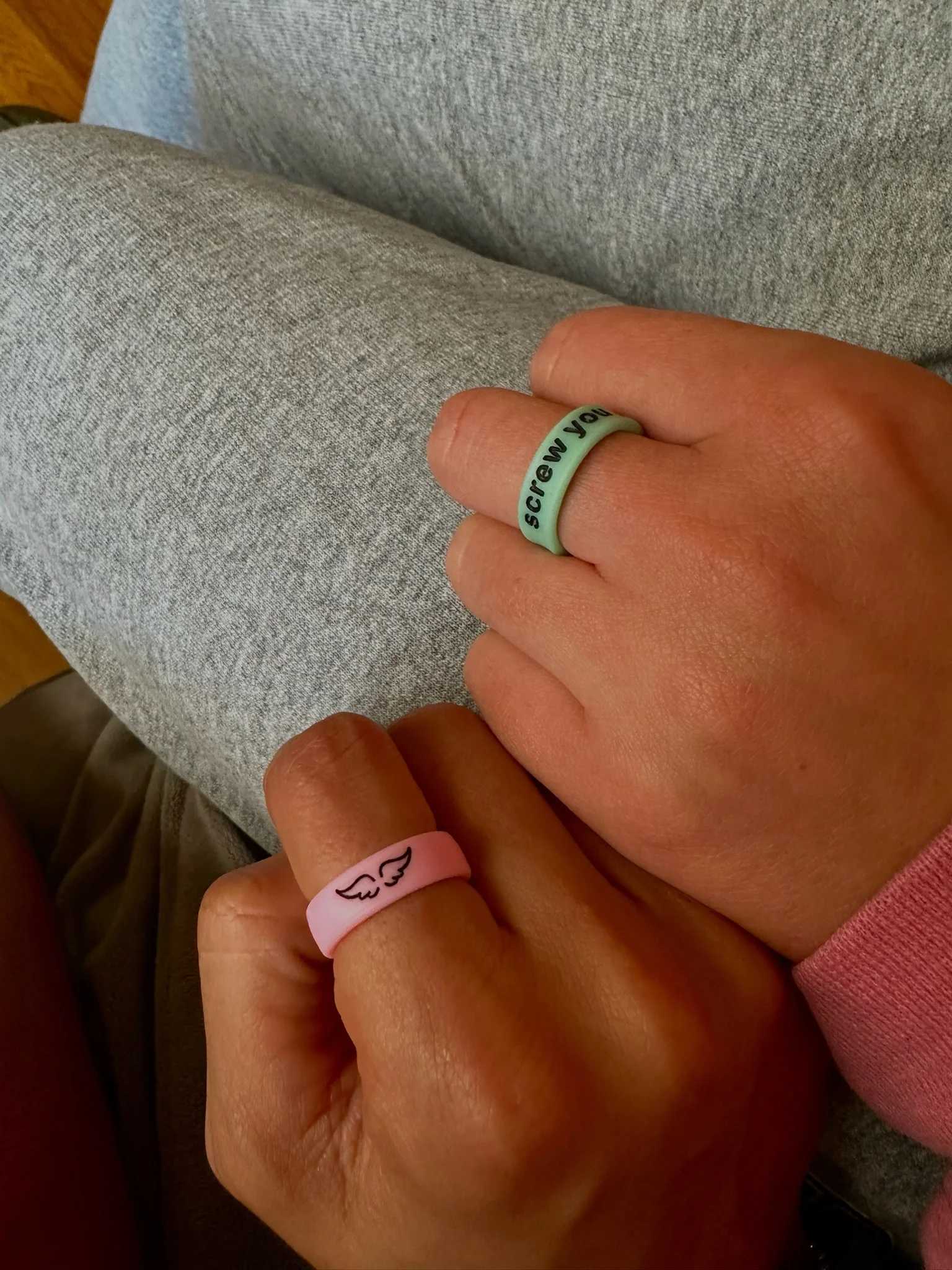 Flip Reversible delusional / screw you ring - Image 9
