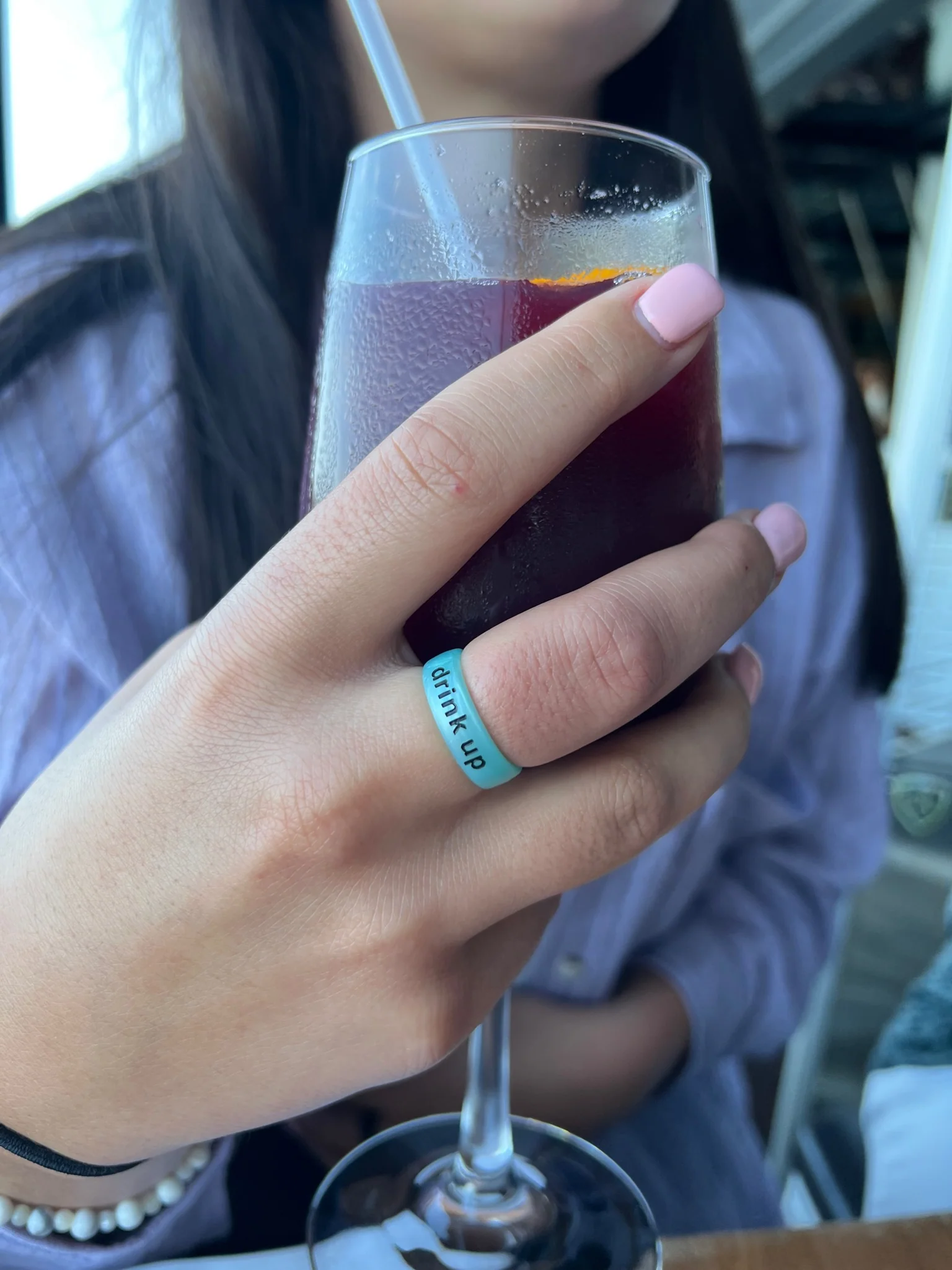 Flip Reversible drink up / hungover 3pk turquoise Rings - Image 7