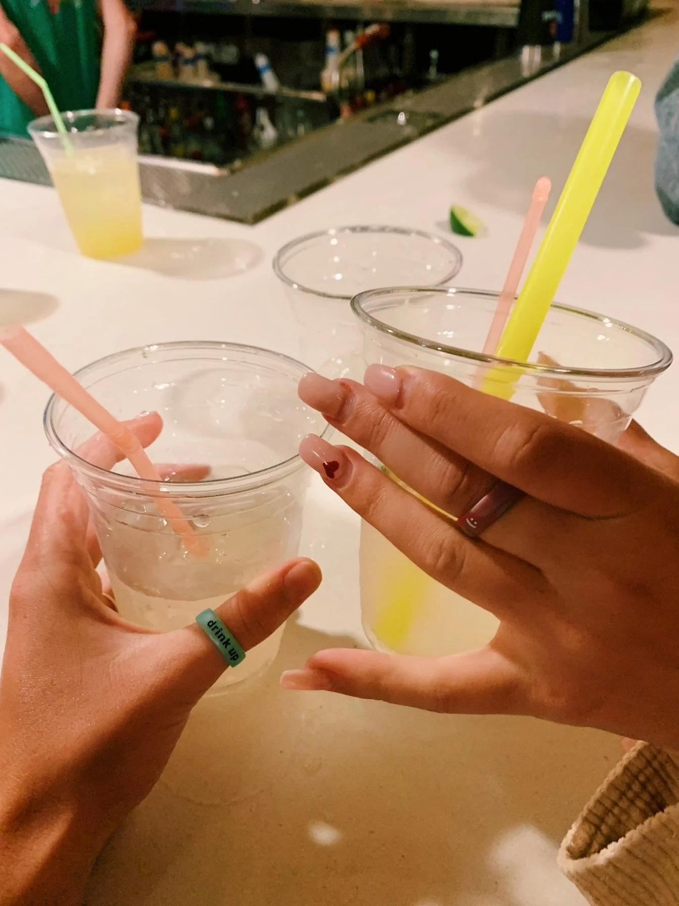 Flip Reversible drink up / hungover turquoise Rings - Image 24