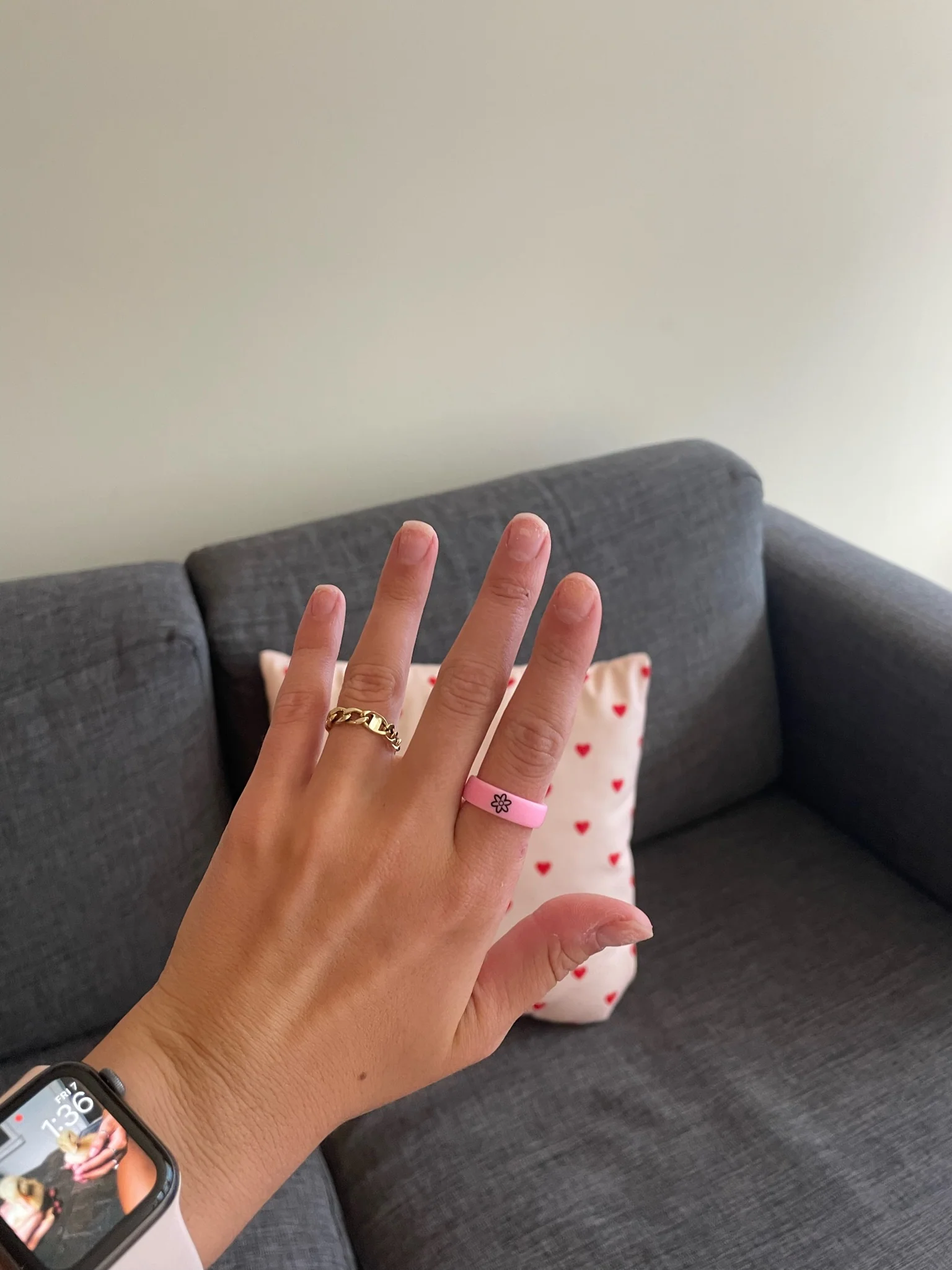 Reversible Flip Flower Power Pink Ring - Image 10