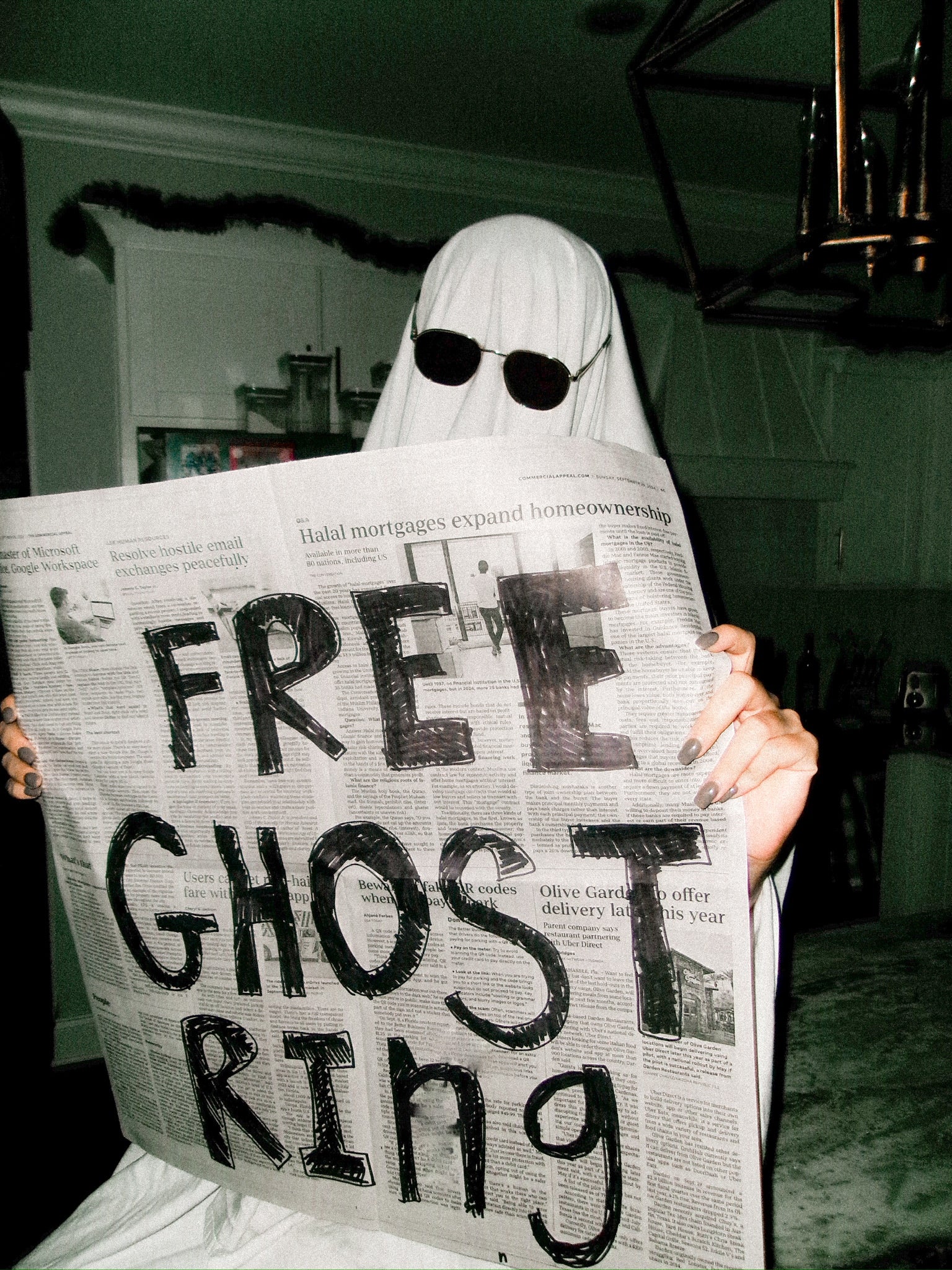 Flip Reversible ghost / spooky ring black - Image 5