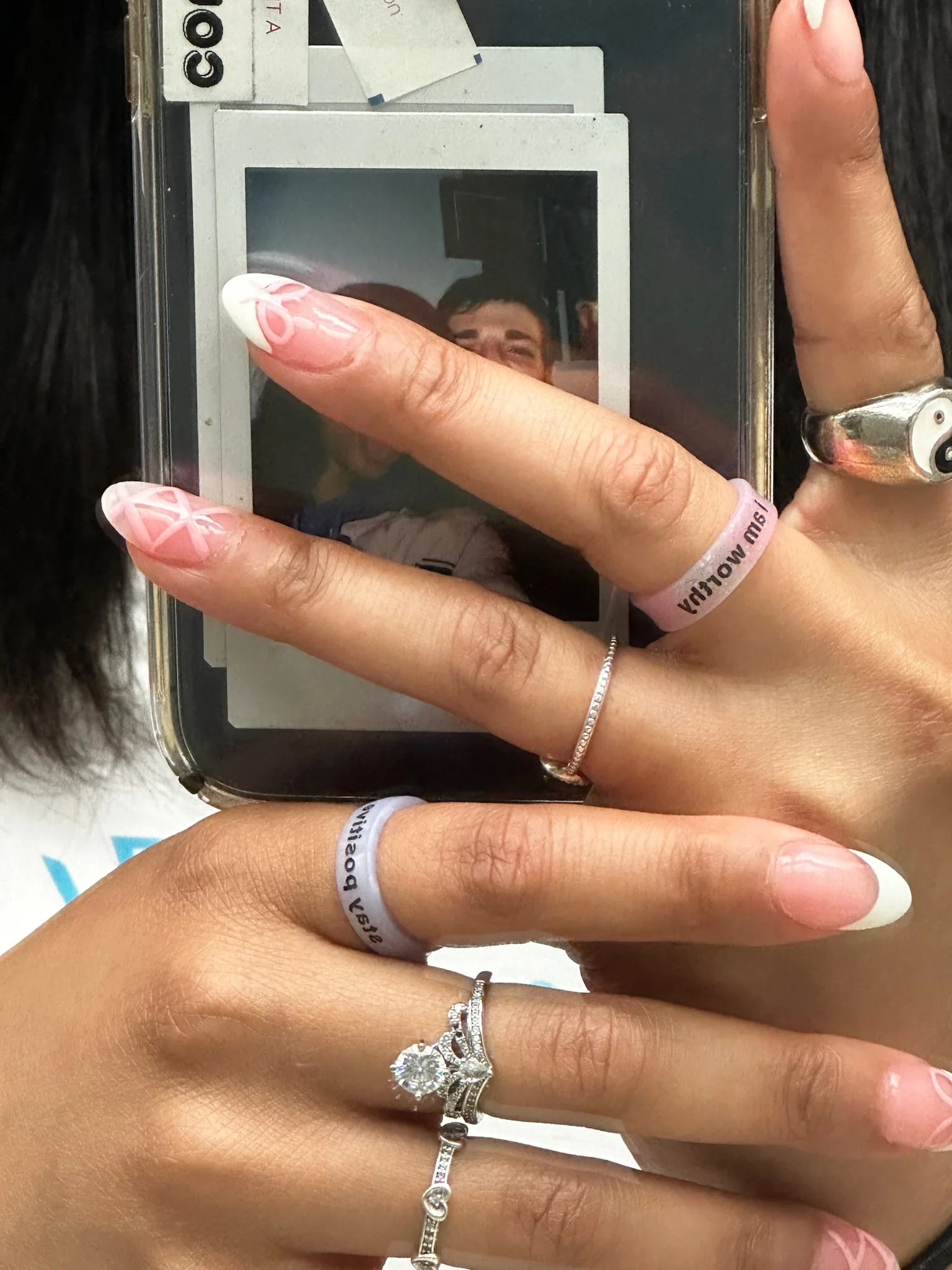 Flip Reversible i am worthy / i am enough ring - Image 14
