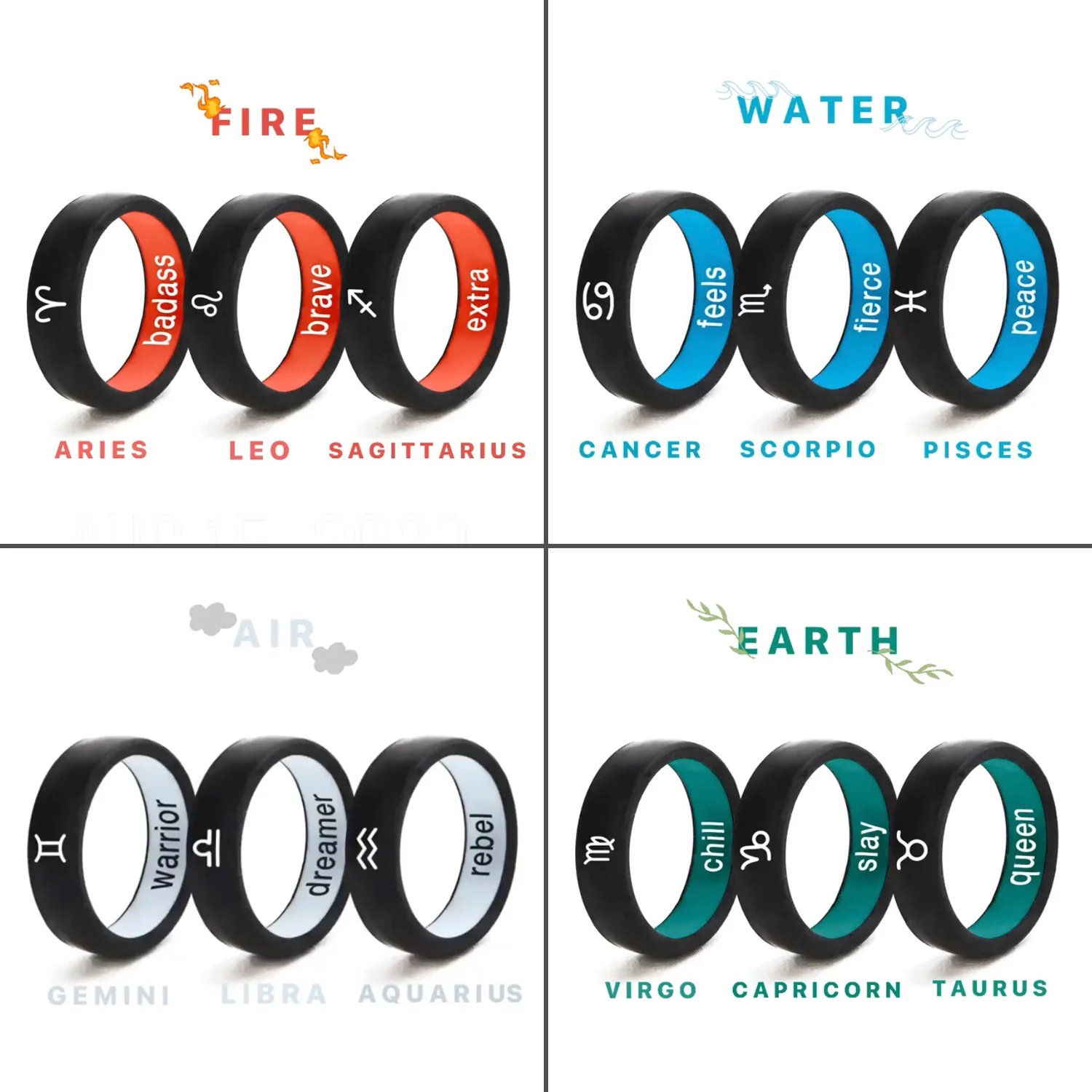 Flip Reversible Leo / Brave Ring - Image 3