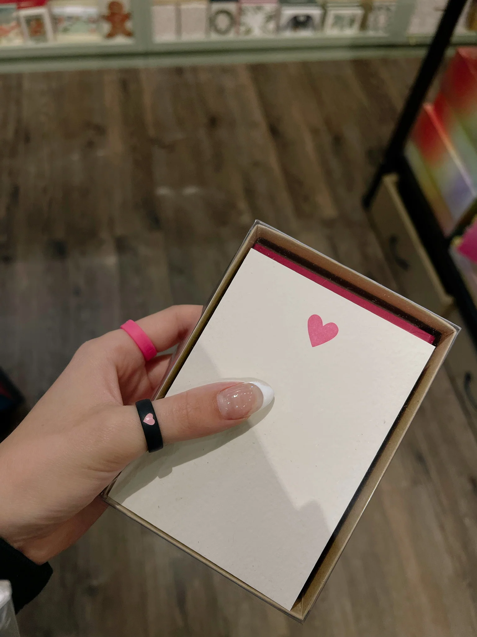 Flip Reversible Pink heart / Always ring - Image 6