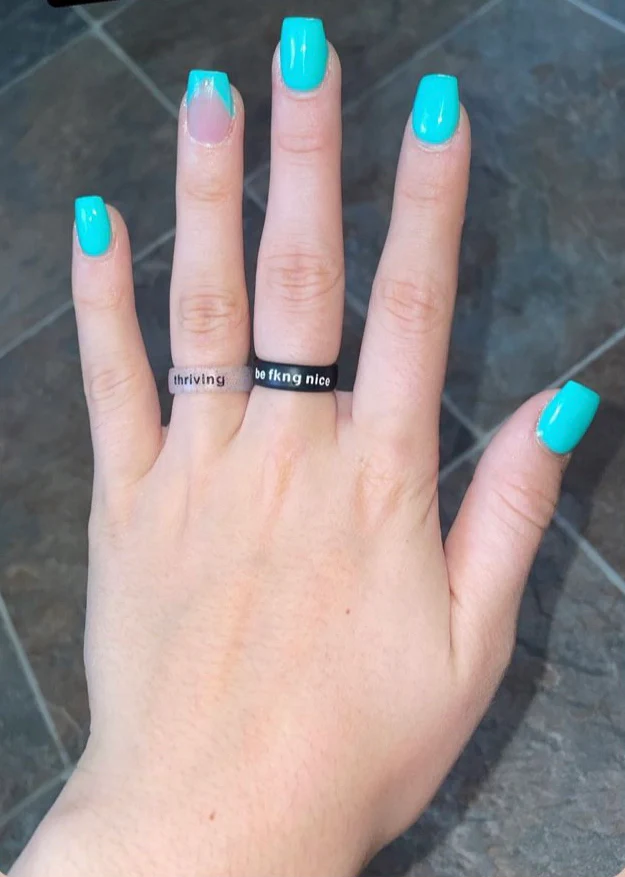 Flip Reversible thriving / surviving ring - Image 9